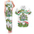 Sicilian Triskelion Couples Matching Tank Maxi Dress and Hawaiian Shirt with Cactus and Lemons LT9 - Wonder Print Shop