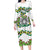 Sicilian Triskelion Family Matching Long Sleeve Bodycon Dress and Hawaiian Shirt with Cactus and Lemons LT9 - Wonder Print Shop