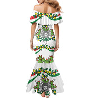 Sicilian Triskelion Family Matching Mermaid Dress and Hawaiian Shirt with Cactus and Lemons LT9 - Wonder Print Shop