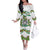 Sicilian Triskelion Family Matching Off The Shoulder Long Sleeve Dress and Hawaiian Shirt with Cactus and Lemons - Wonder Print Shop