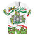 Sicilian Triskelion Family Matching Short Sleeve Bodycon Dress and Hawaiian Shirt with Cactus and Lemons - Wonder Print Shop