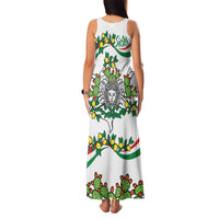 Sicilian Triskelion Family Matching Tank Maxi Dress and Hawaiian Shirt with Cactus and Lemons - Wonder Print Shop