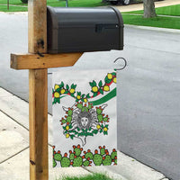 Sicilian Triskelion Garden Flag with Cactus and Lemons - Wonder Print Shop