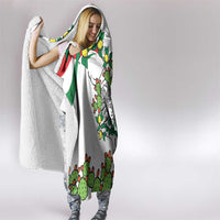 Sicilian Triskelion Hooded Blanket with Cactus and Lemons