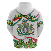 Sicilian Triskelion Hoodie with Cactus and Lemons - Wonder Print Shop