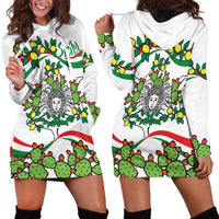 Sicilian Triskelion Hoodie Dress with Cactus and Lemons - Wonder Print Shop