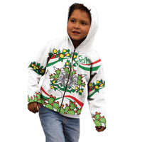 Sicilian Triskelion Kid Hoodie with Cactus and Lemons - Wonder Print Shop