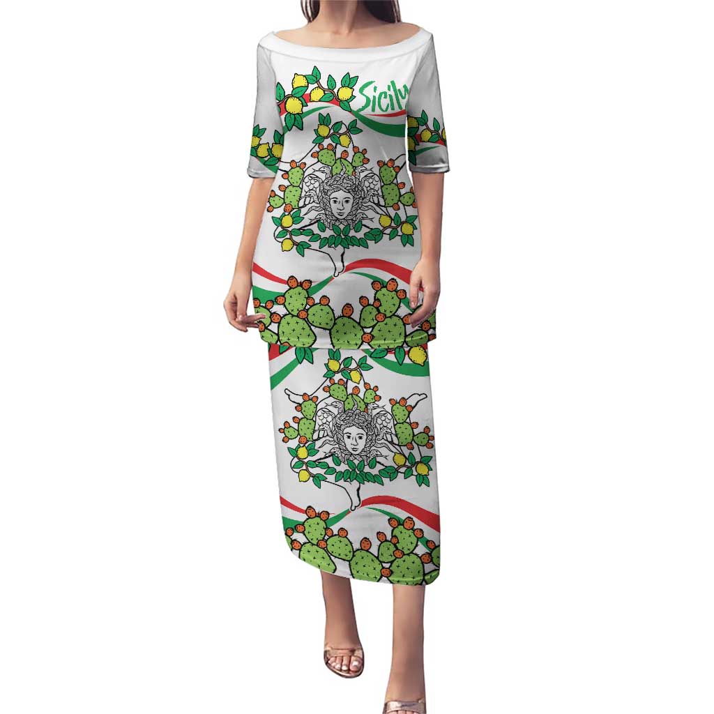 Sicilian Triskelion Puletasi with Cactus and Lemons - Wonder Print Shop