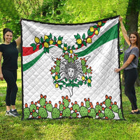 Sicilian Triskelion Quilt with Cactus and Lemons - Wonder Print Shop