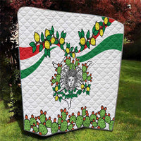 Sicilian Triskelion Quilt with Cactus and Lemons - Wonder Print Shop