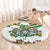 Sicilian Triskelion Round Carpet with Cactus and Lemons