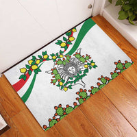 Sicilian Triskelion Rubber Doormat with Cactus and Lemons - Wonder Print Shop