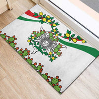 Sicilian Triskelion Rubber Doormat with Cactus and Lemons - Wonder Print Shop