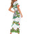 Sicilian Triskelion Short Sleeve Bodycon Dress with Cactus and Lemons - Wonder Print Shop