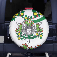 Sicilian Triskelion Spare Tire Cover with Cactus and Lemons - Wonder Print Shop