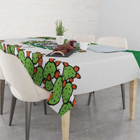 Sicilian Triskelion Tablecloth with Cactus and Lemons - Wonder Print Shop