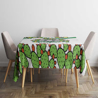 Sicilian Triskelion Tablecloth with Cactus and Lemons - Wonder Print Shop