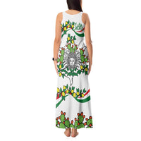 Sicilian Triskelion Tank Maxi Dress with Cactus and Lemons - Wonder Print Shop