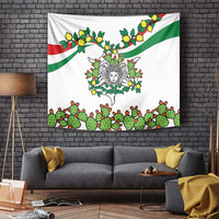 Sicilian Triskelion Tapestry with Cactus and Lemons - Wonder Print Shop