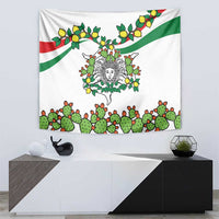 Sicilian Triskelion Tapestry with Cactus and Lemons - Wonder Print Shop