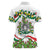Sicilian Triskelion Women Polo Shirt with Cactus and Lemons - Wonder Print Shop