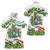 Sicilian Triskelion Women Polo Shirt with Cactus and Lemons - Wonder Print Shop