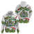 Sicilian Triskelion Zip Hoodie with Cactus and Lemons - Wonder Print Shop