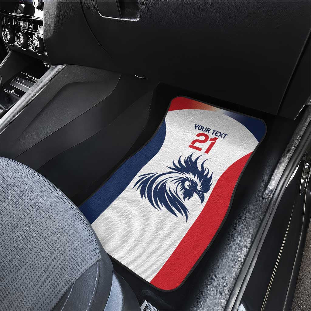 Custom France Football Car Mats Les Bleus Rooster Sporty Style LT9 - Wonder Print Shop