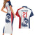 Custom France Football Couples Matching Short Sleeve Bodycon Dress and Hawaiian Shirt Les Bleus Rooster Sporty Style LT9 - Wonder Print Shop