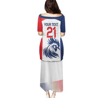 Custom France Football Family Matching Puletasi and Hawaiian Shirt Les Bleus Rooster Sporty Style - Wonder Print Shop