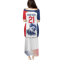 Custom France Football Puletasi Les Bleus Rooster Sporty Style - Wonder Print Shop