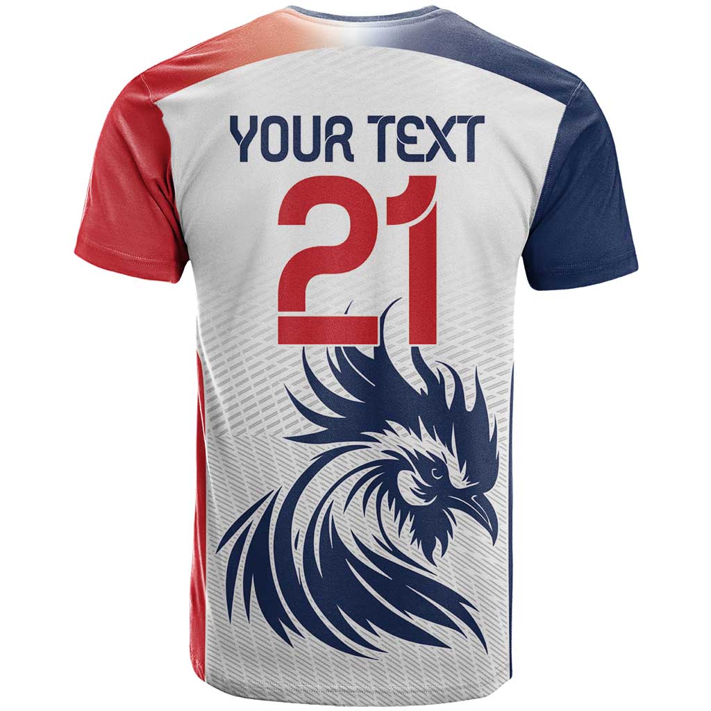 Custom France Football T Shirt Les Bleus Rooster Sporty Style - Wonder Print Shop