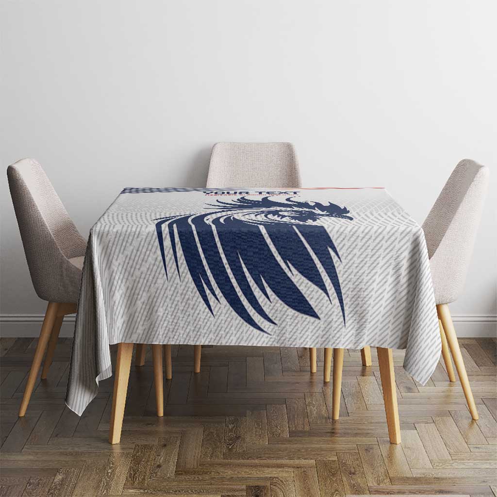 Custom France Football Tablecloth Les Bleus Rooster Sporty Style - Wonder Print Shop