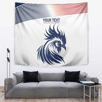 Custom France Football Tapestry Les Bleus Rooster Sporty Style - Wonder Print Shop