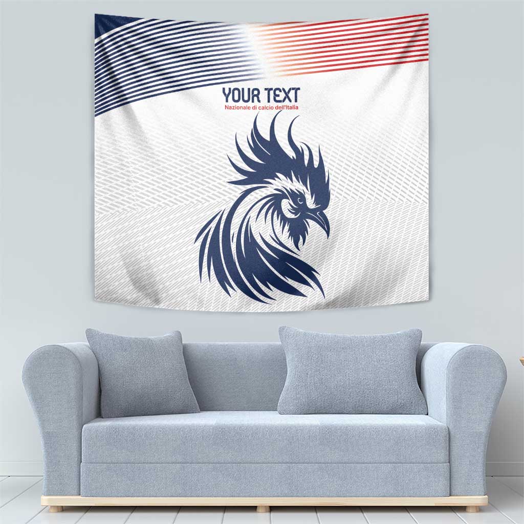 Custom France Football Tapestry Les Bleus Rooster Sporty Style - Wonder Print Shop