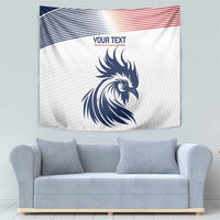 Custom France Football Tapestry Les Bleus Rooster Sporty Style - Wonder Print Shop