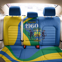 Personalized Gabon Independence Day 1960 Back Car Seat Cover Gabonaise Coat of Arms - Wonder Print Shop