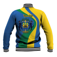 Personalized Gabon Independence Day 1960 Baseball Jacket Gabonaise Coat of Arms - Wonder Print Shop