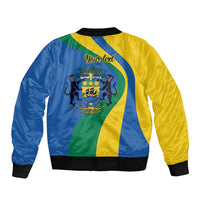 Personalized Gabon Independence Day 1960 Bomber Jacket Gabonaise Coat of Arms - Wonder Print Shop