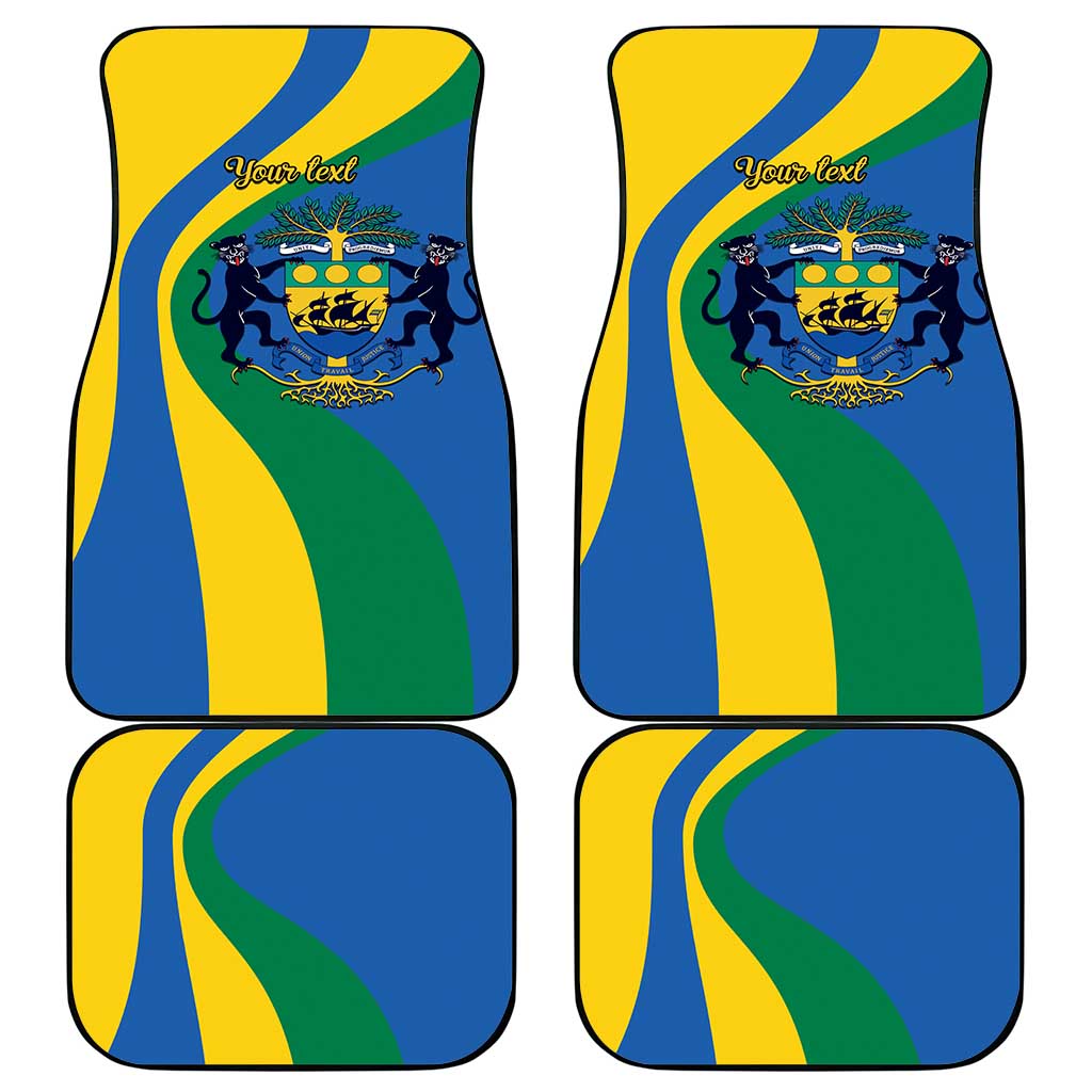 Personalized Gabon Independence Day 1960 Car Mats Gabonaise Coat of Arms - Wonder Print Shop