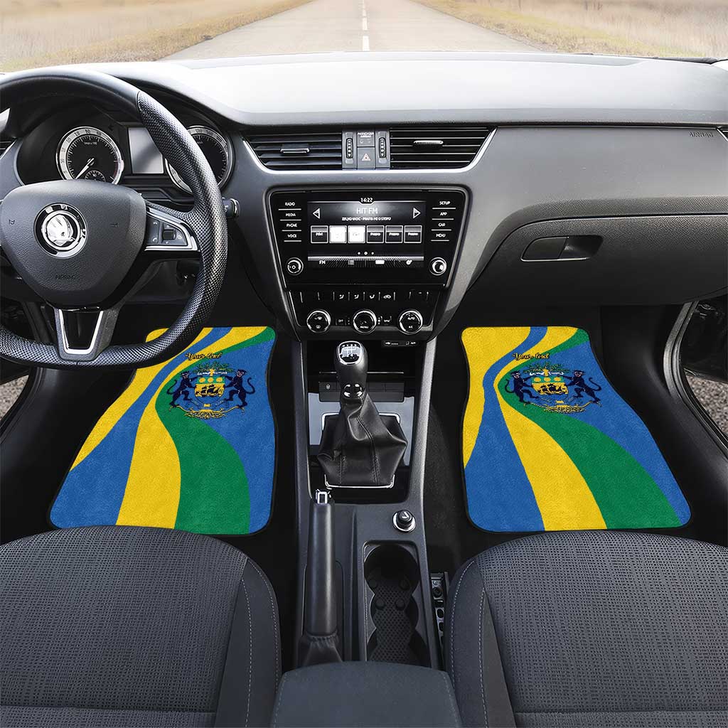 Personalized Gabon Independence Day 1960 Car Mats Gabonaise Coat of Arms - Wonder Print Shop