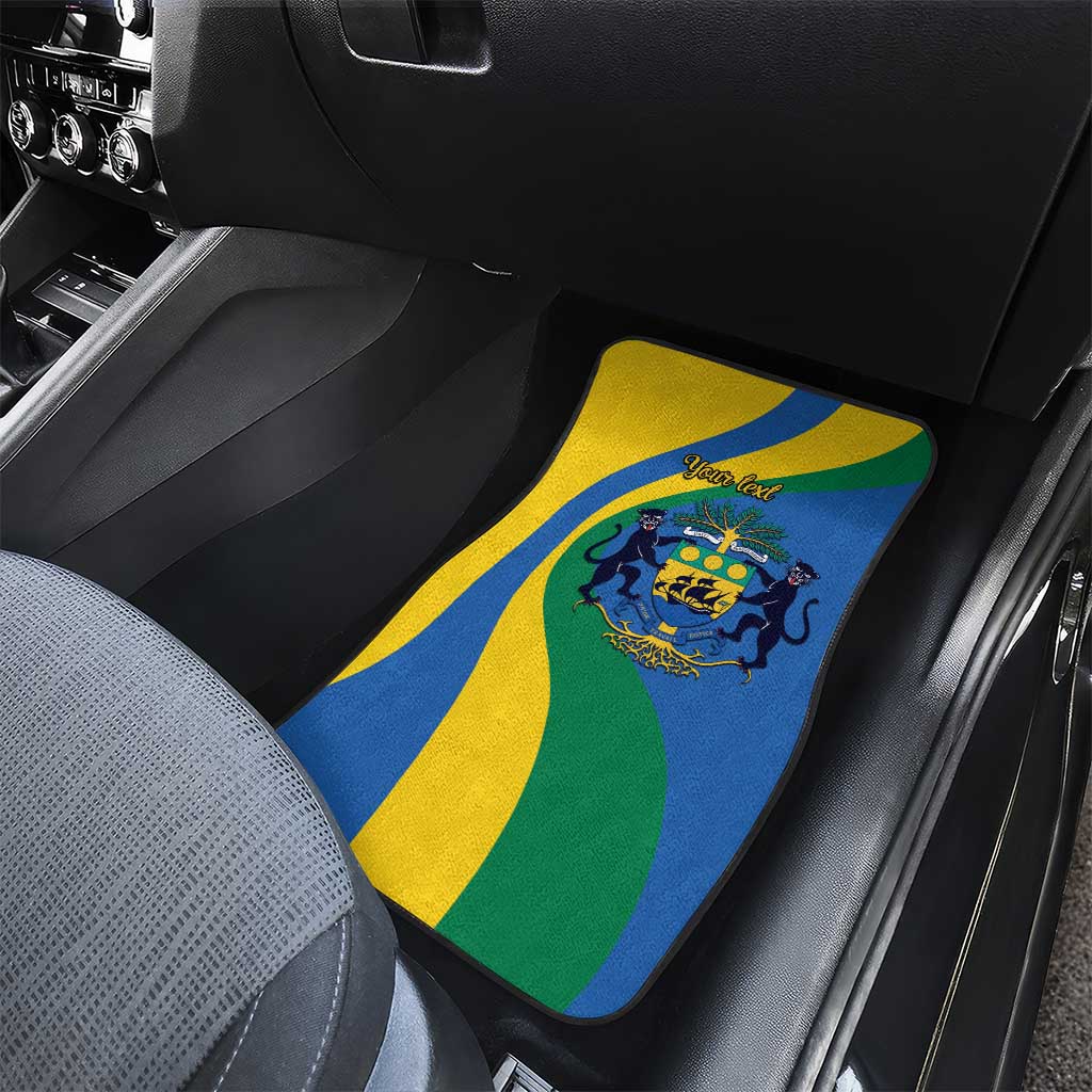 Personalized Gabon Independence Day 1960 Car Mats Gabonaise Coat of Arms - Wonder Print Shop