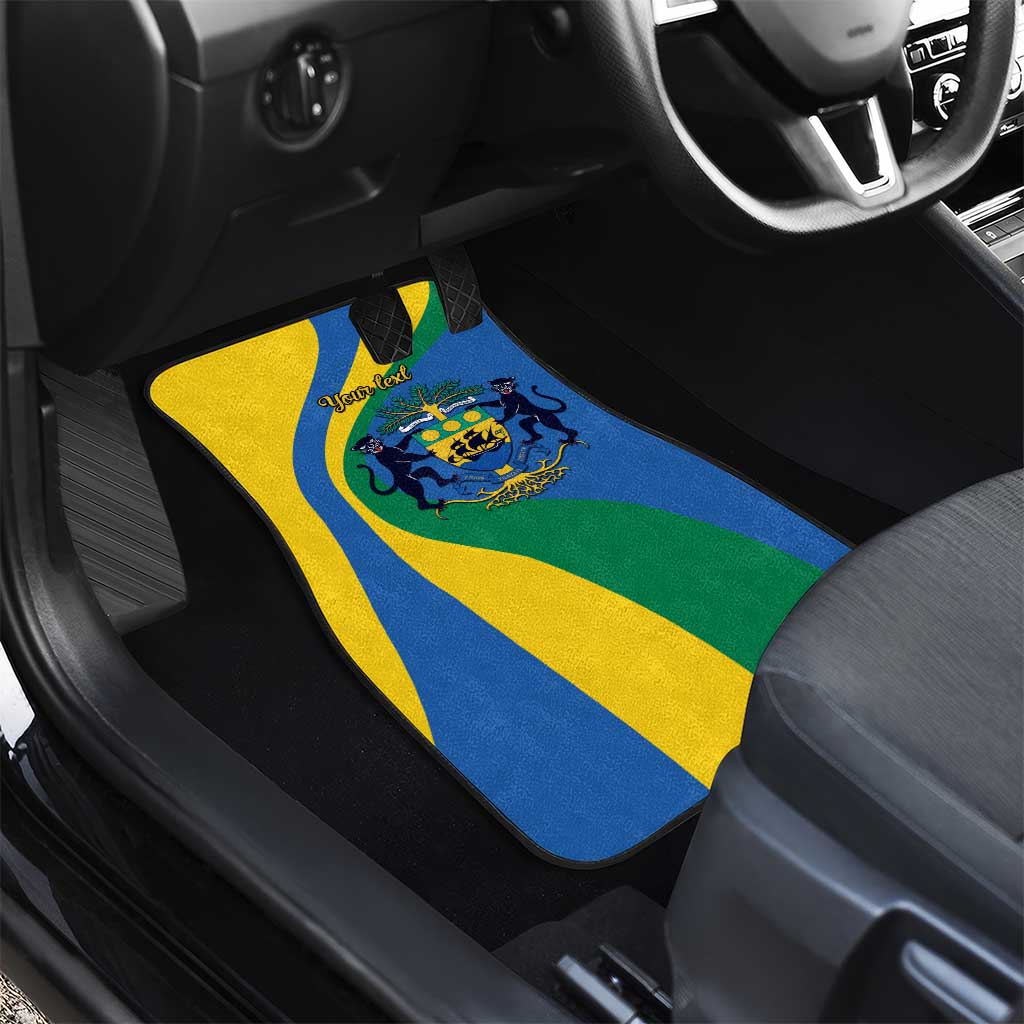 Personalized Gabon Independence Day 1960 Car Mats Gabonaise Coat of Arms - Wonder Print Shop