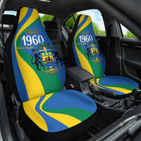 Personalized Gabon Independence Day 1960 Car Seat Cover Gabonaise Coat of Arms - Wonder Print Shop