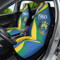 Personalized Gabon Independence Day 1960 Car Seat Cover Gabonaise Coat of Arms - Wonder Print Shop