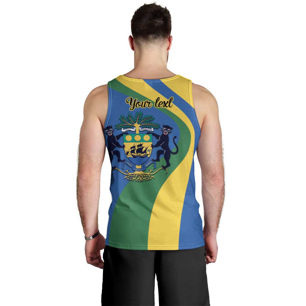 Personalized Gabon Independence Day 1960 Men Tank Top Gabonaise Coat of Arms - Wonder Print Shop