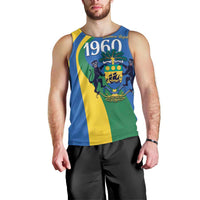 Personalized Gabon Independence Day 1960 Men Tank Top Gabonaise Coat of Arms - Wonder Print Shop