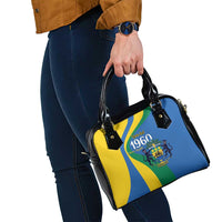 Personalized Gabon Independence Day 1960 Shoulder Handbag Gabonaise Coat of Arms - Wonder Print Shop