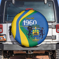 Personalized Gabon Independence Day 1960 Spare Tire Cover Gabonaise Coat of Arms - Wonder Print Shop
