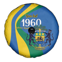 Personalized Gabon Independence Day 1960 Spare Tire Cover Gabonaise Coat of Arms - Wonder Print Shop